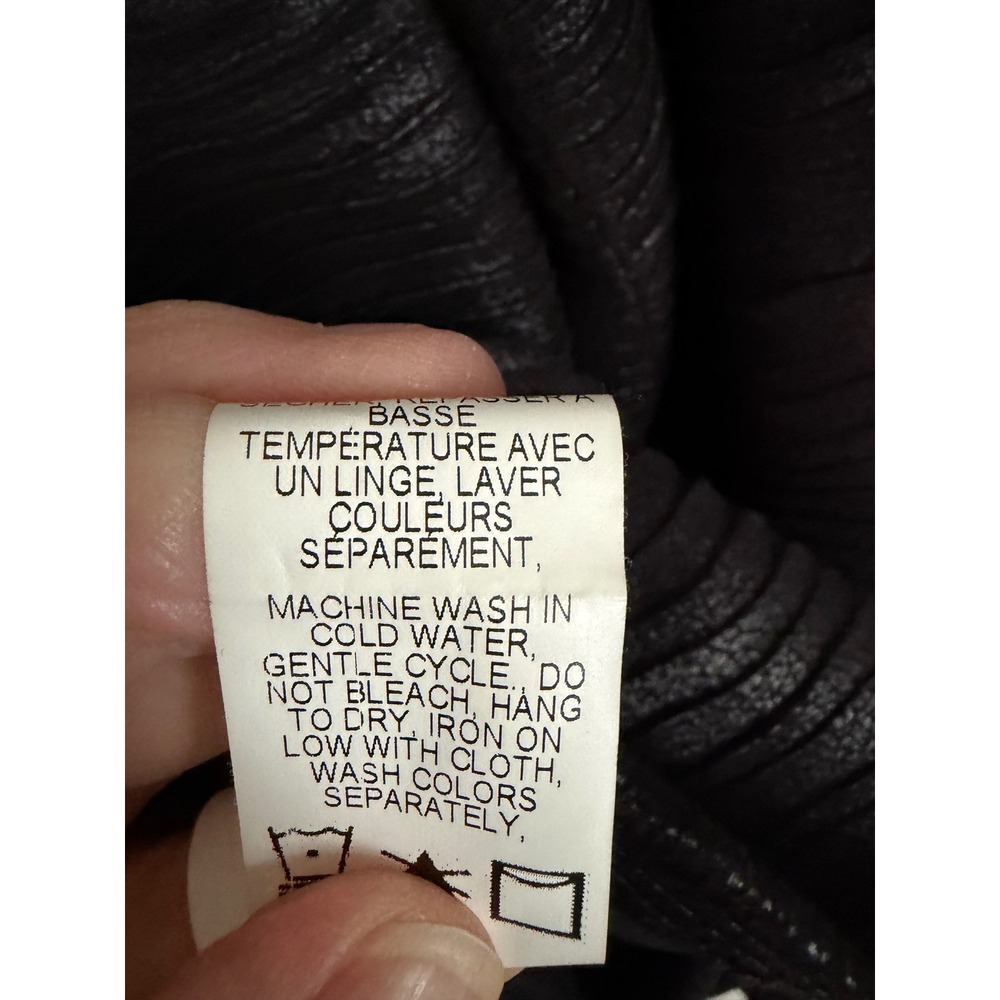 Conrad C Collection Womens Black Textured Zip Up Jacket Metallic JT11215M Size 8 - Picture 9 of 9